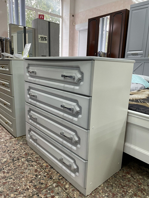 Комод Лакированный Белый Жемчуг